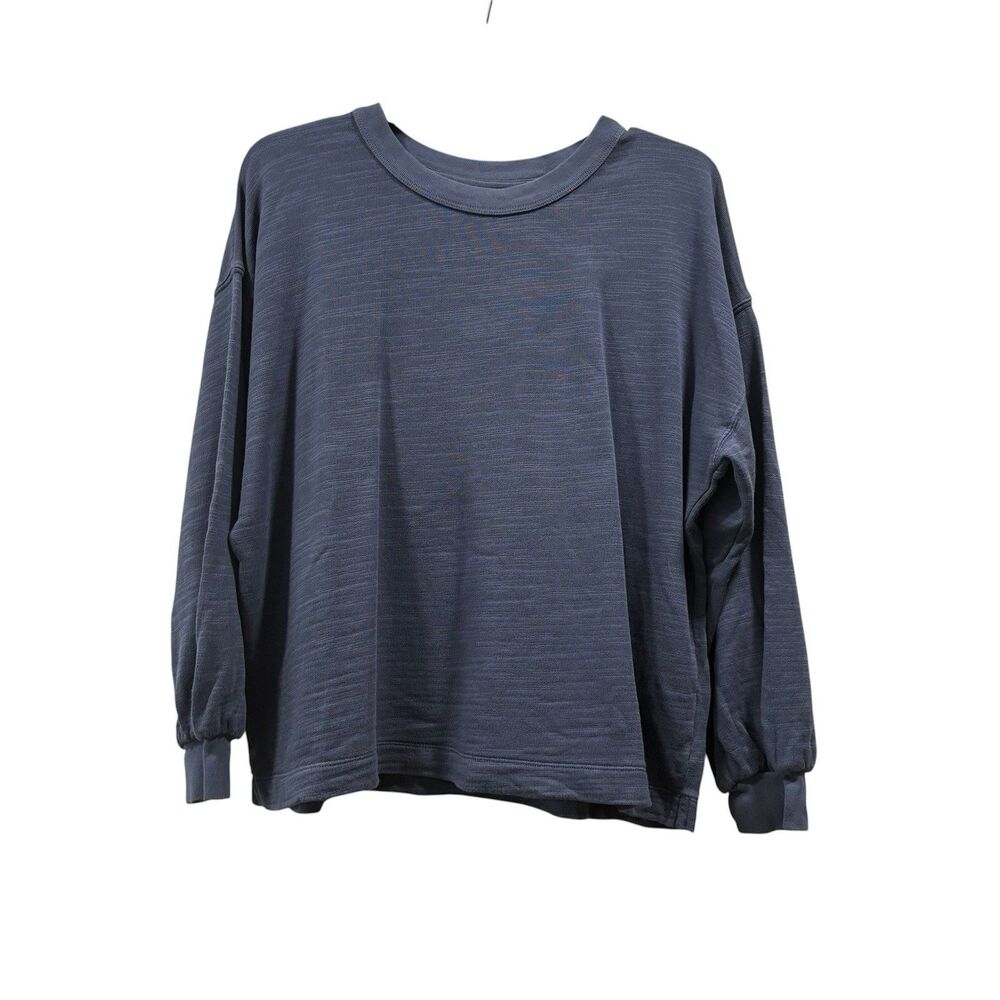 J.Crew Women's Vintage Fleece Sweatshirt Blue Size XS